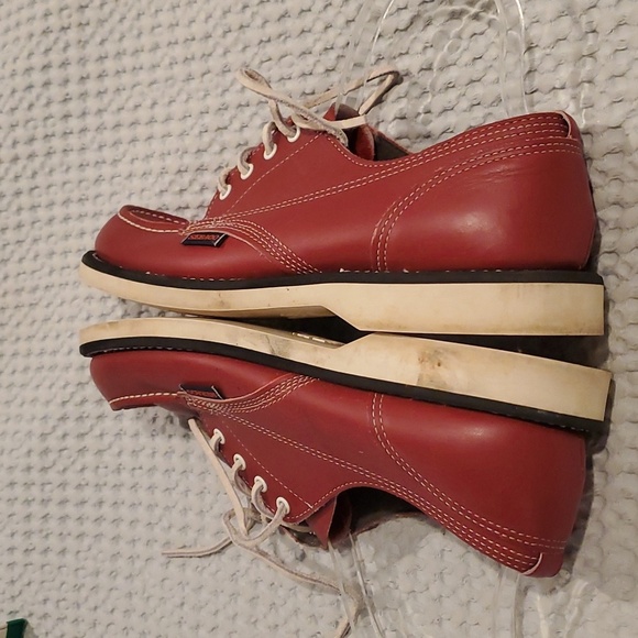 Sebago boat dockside dock Oxfords 7.5 Red (#1) - Picture 4 of 5